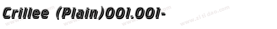 Crillee (Plain)001.001字体转换